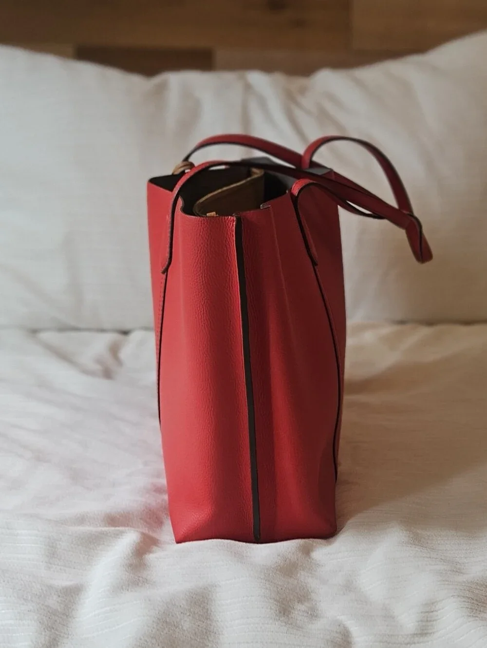 Tory Burch Perry Triple-Compartment Tote in Brilliant Red